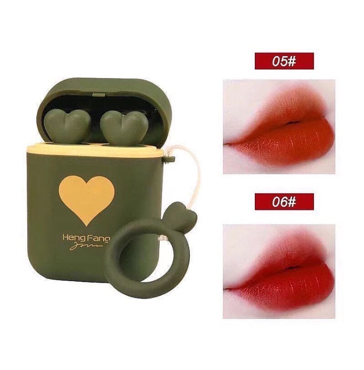 Heng Fang Airpods Lipsticks, 2 Colors Long Lasting Lipsticks, Cute Waterproof Matte Lipsticks Heng Fang Airpods Lipsticks, 2 Colors Long Lasting Lipsticks, Cute Waterproof Matte Lipsticks